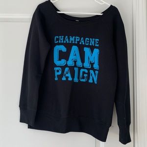 Pink Social Champagne Campaign Sweatshirt